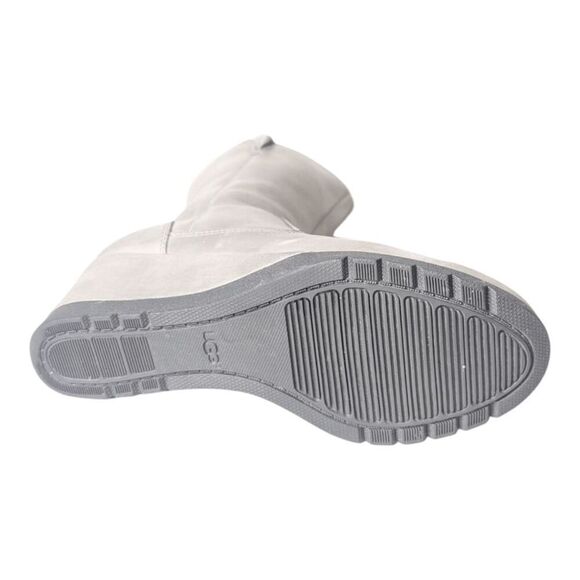 UGG Joely Charcoal Leather Wedge Boot Size 6 - Picture 8 of 8